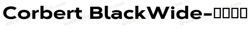 Corbert BlackWide字体转换